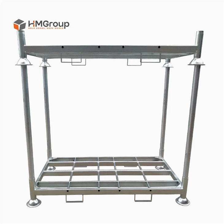 Metal Post Pallet with Solid Base